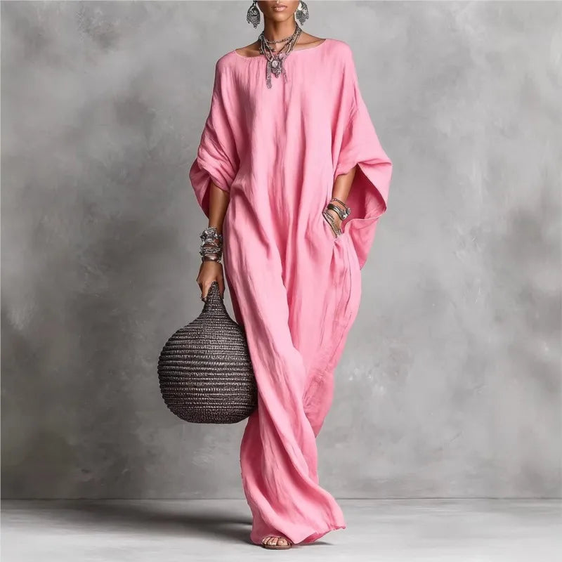 Oversized Linen Maxi Dress