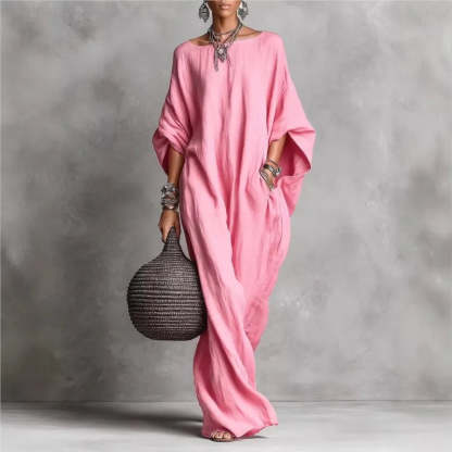 Oversized Linen Maxi Dress