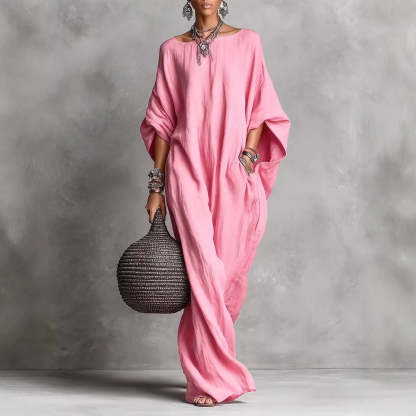 Oversized Linen Maxi Dress