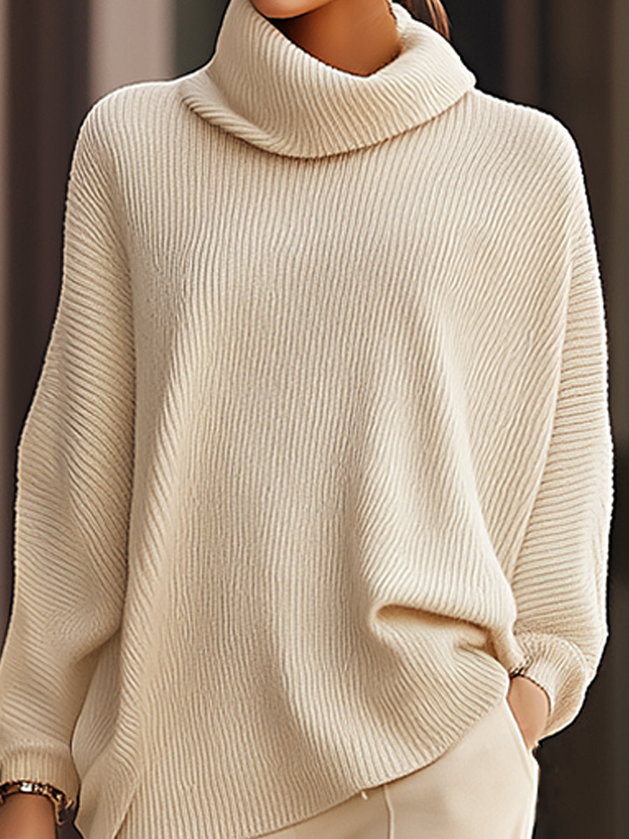 Comfortable knitted turtleneck lounge suit