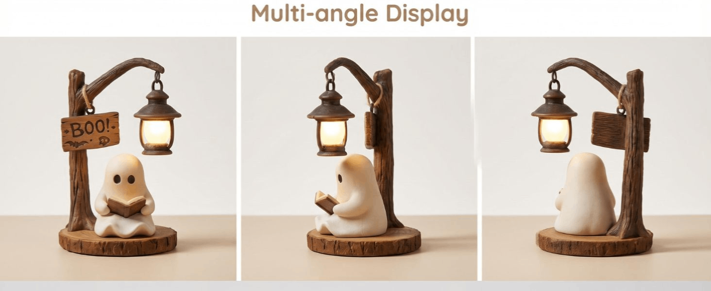 Cute Ghost Reading Lantern - Boo