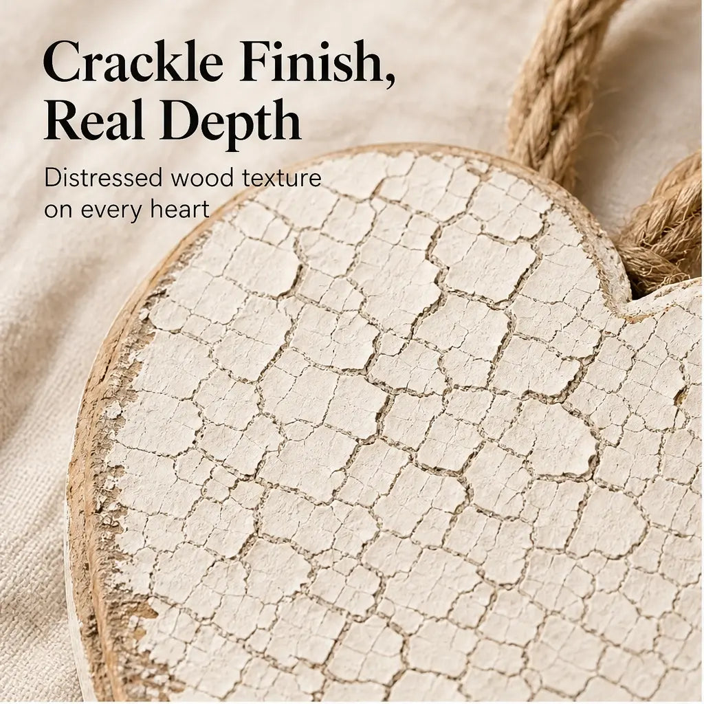 Hearthwick – Layered 5-Heart Rustic Hanging Wall Decor + 50% OFF