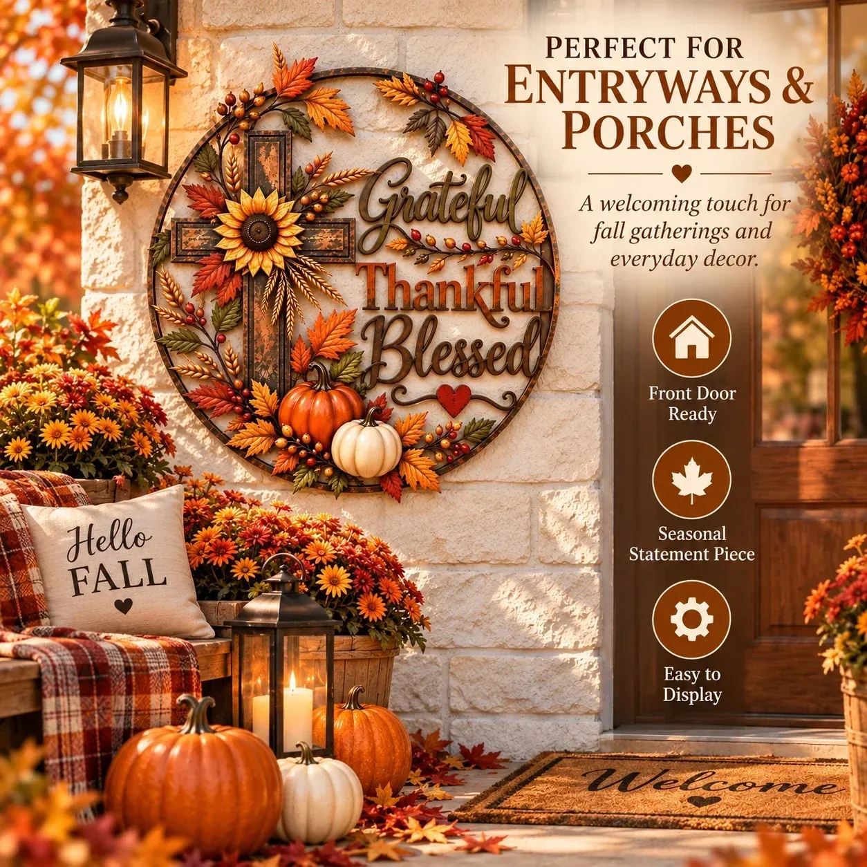 🍂Fall Faith Wall Decor ✝️🌻