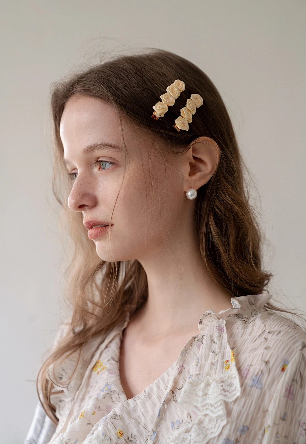 Sweet Satin Vintage Camellia Hair Clip