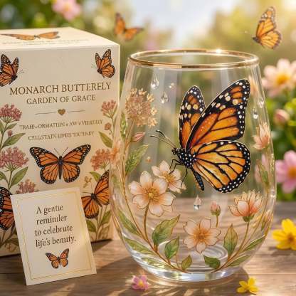 🌸🌿 Limited Edition 2026 Garden Morning Bliss Glass Tea Cup☀️☕