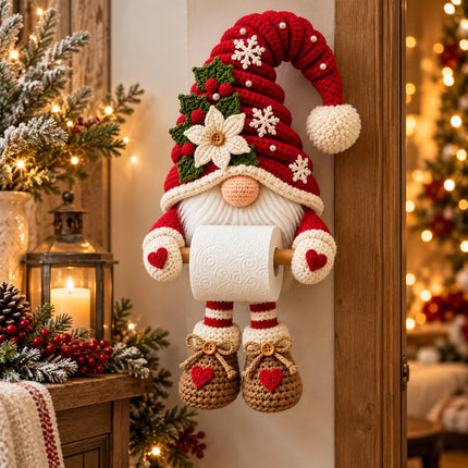 Gnome Toilet Paper Holder - Free Preview enlarged
