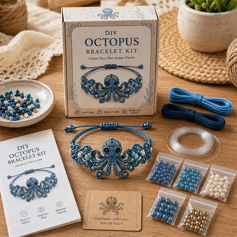 🐙DIY Beaded Bracelet Making Kit