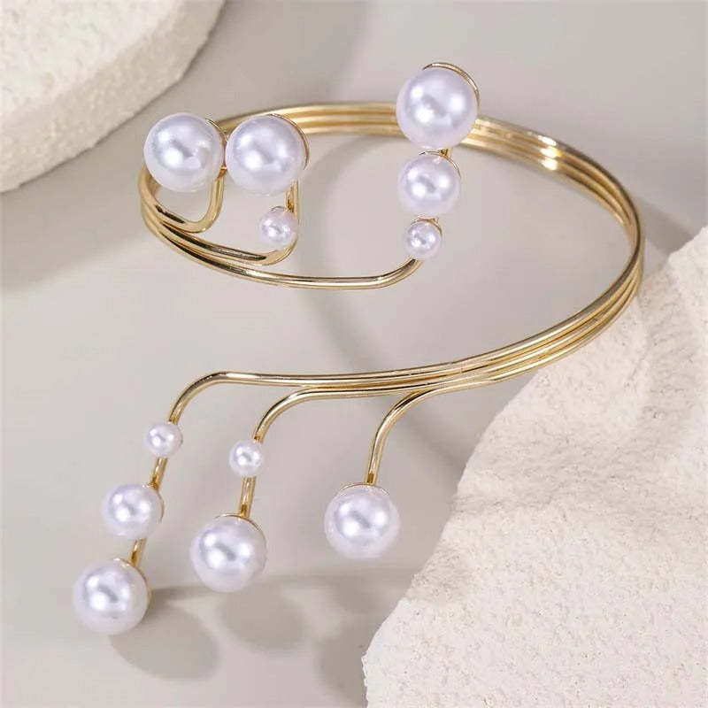 Vintage Gold & Cascading Bangle Bracelet