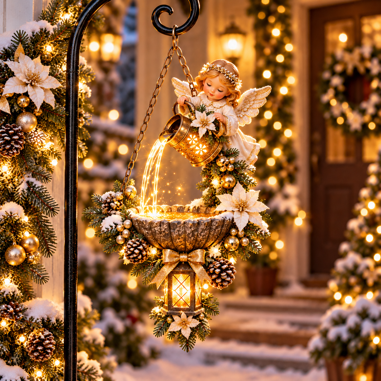 🔥Last Day 50% OFF-🎄 Christmas Magic Pouring Light Hanging Collection