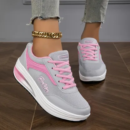 ⏰Last Day! 50% OFF  --- 🔥Women's Breathable Fashion Chunky-Soled Trainers