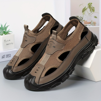 🔥Last Day Promotion 50% OFF - Men's lightweight breathable openwork sandals