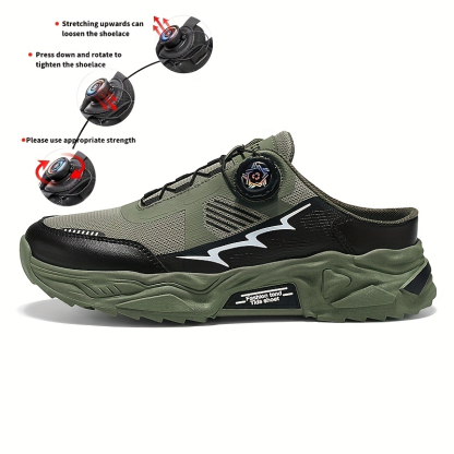 🔥Last Day Promotion 50% OFF - Men's Rotary Button Slip-on Durable Sandals