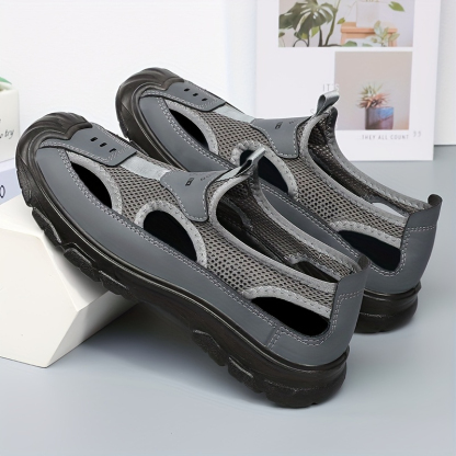 🔥Last Day Promotion 50% OFF - Men's lightweight breathable openwork sandals