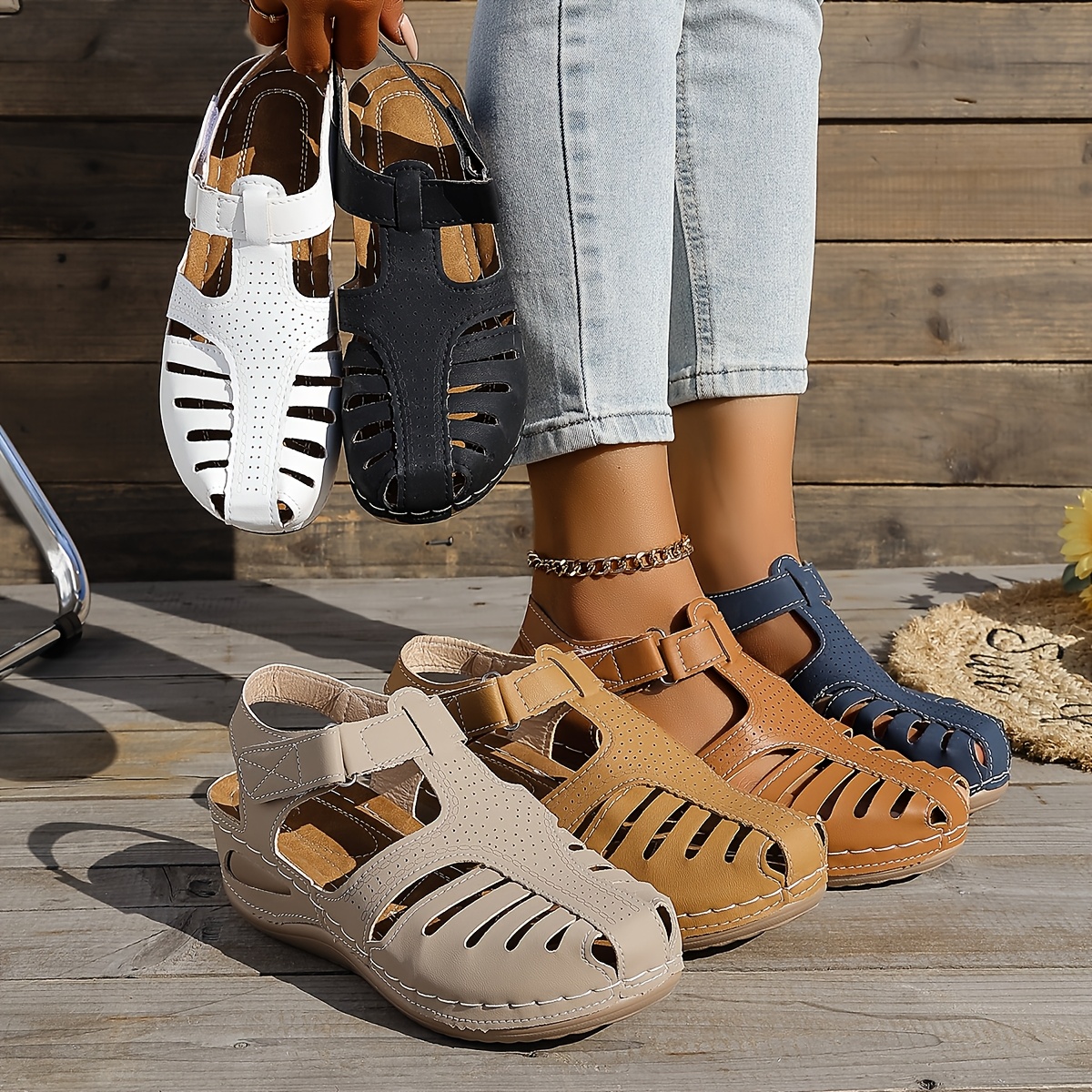 🔥Last Day Promotion 50% OFF - Women's Roma sandals – Comfortable openwork design, suitable for everyday wear