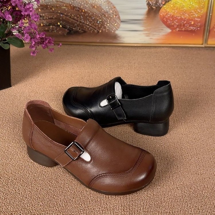🔥Last Day Promotion 50% OFF - Women's Retro Soft Leather Shoes