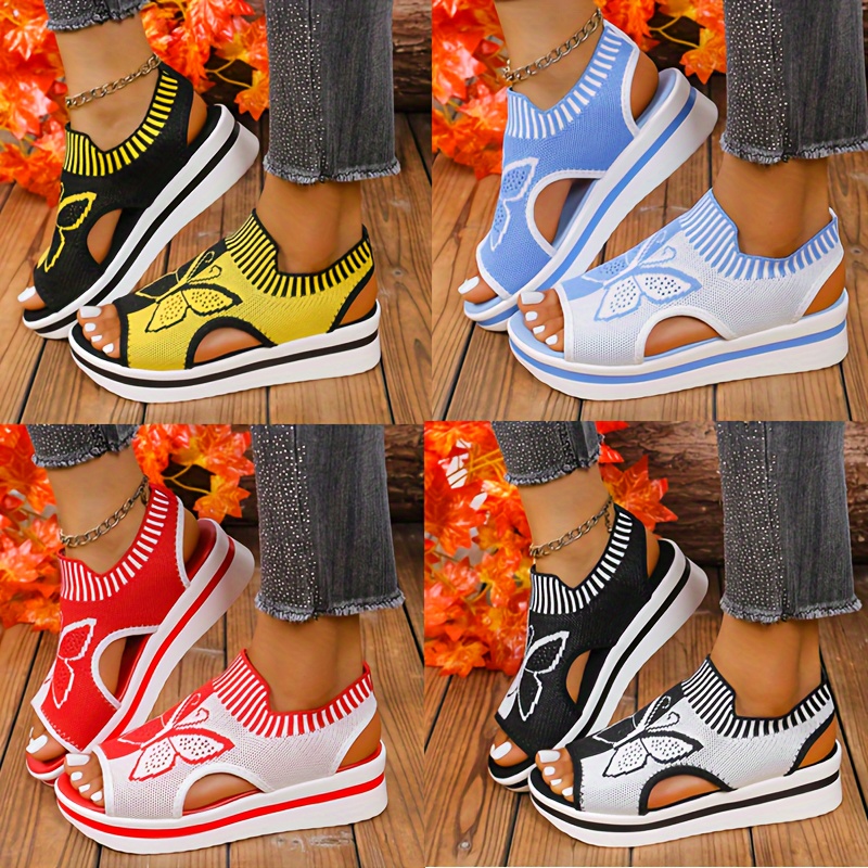 🔥Last Day Promotion 50% OFF - Women's Casual Flyknit Cutout Beach Sandals