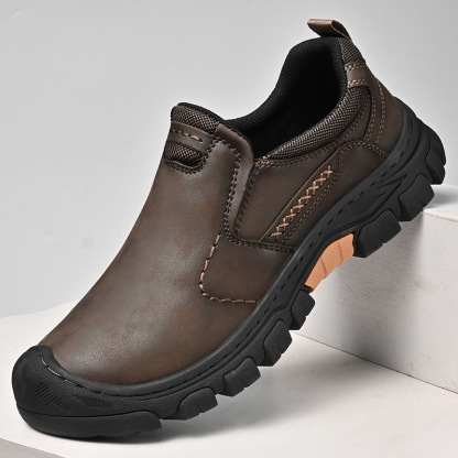 🔥Mega Sale - Buy Now & Save 50% OFF🔥Men’s Genuine Leather Slip-On Outdoor Walking Shoes