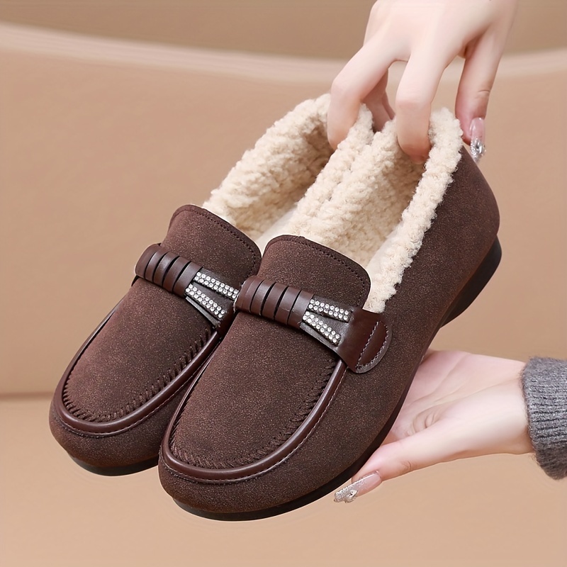🔥Last Day Promotion 50% Women's winter slip-on fleece warm shoes