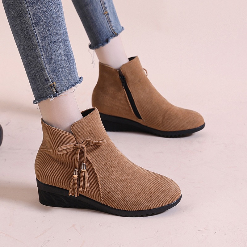 🔥Mega Sale - Buy Now & Save 50% OFF🔥New Women's Suede Orthopedic Wedge Ankle Boots