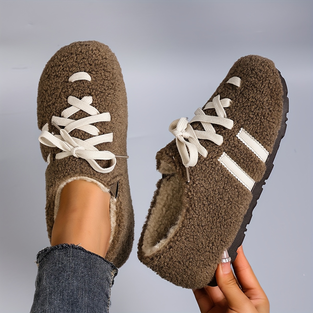 New winter women's plush loafers