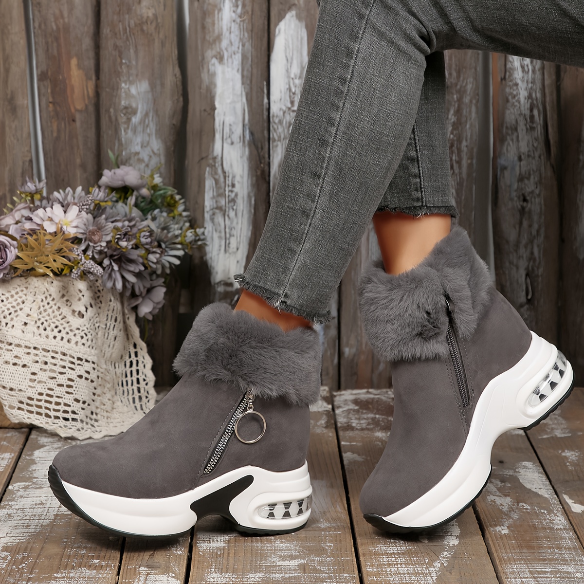 ⏰Last Day! 50% OFF 🔥Women's Comfortable and Stylish Height-Increasing Orthopedic Boots