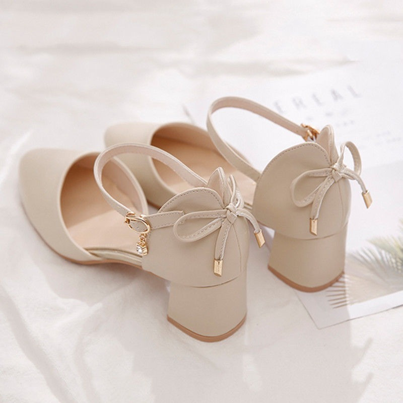 🔥Last Day Promotion 50% OFF - New Spring French Elegant Mid-Heel Sandals