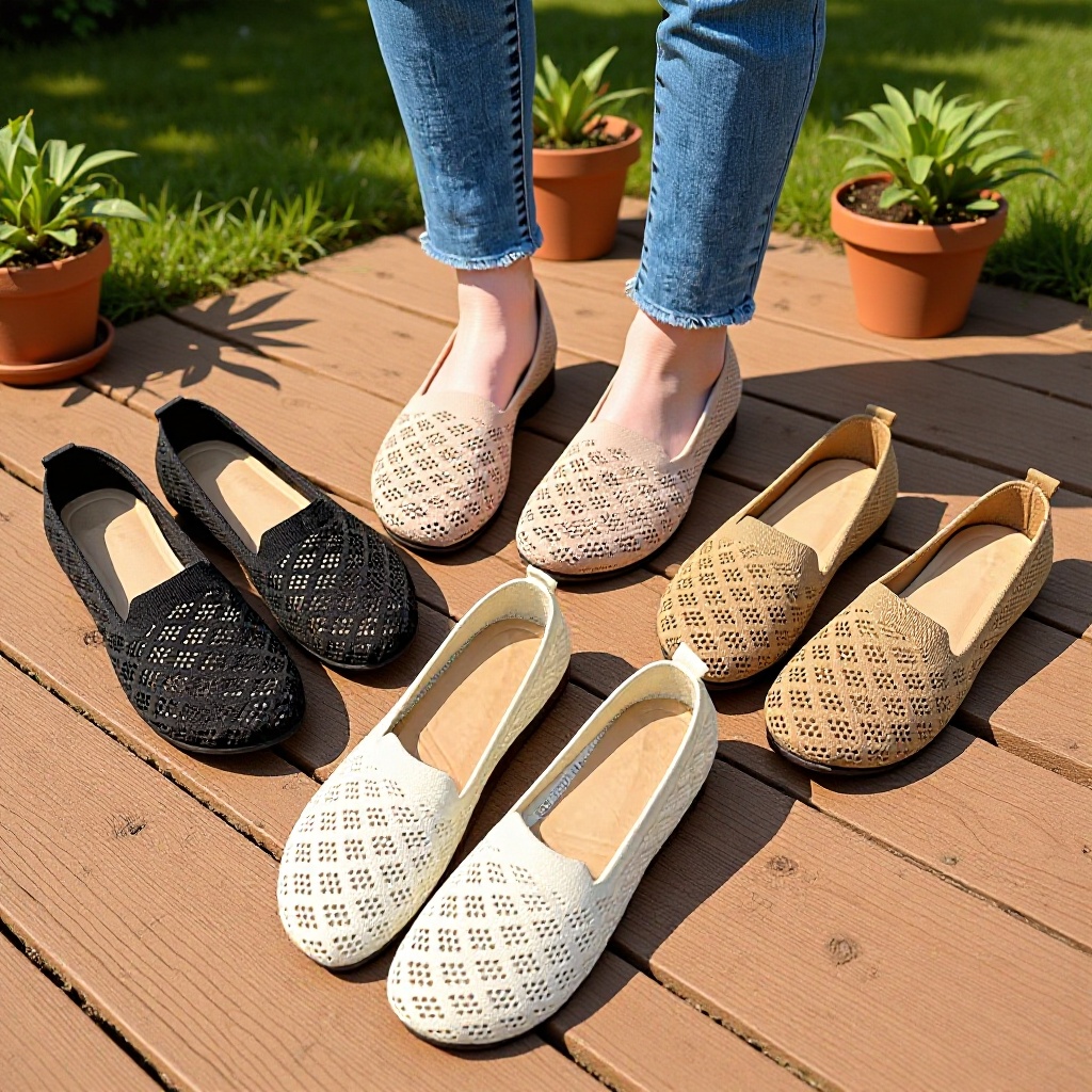 ⏰Last Day! 50% OFF 🔥Stylish and casual mesh flyknit breathable loafers