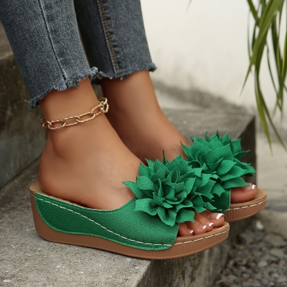 🔥Mega Sale - Buy Now & Save 50% OFF🔥Summer Women's Fashion Large Floral Platform Sandals