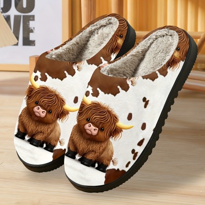 🔥Mega Sale - Buy Now & Save 50% OFF🔥Women's Soft and Comfortable Calf-Print Non-Slip Slip-On Slippers