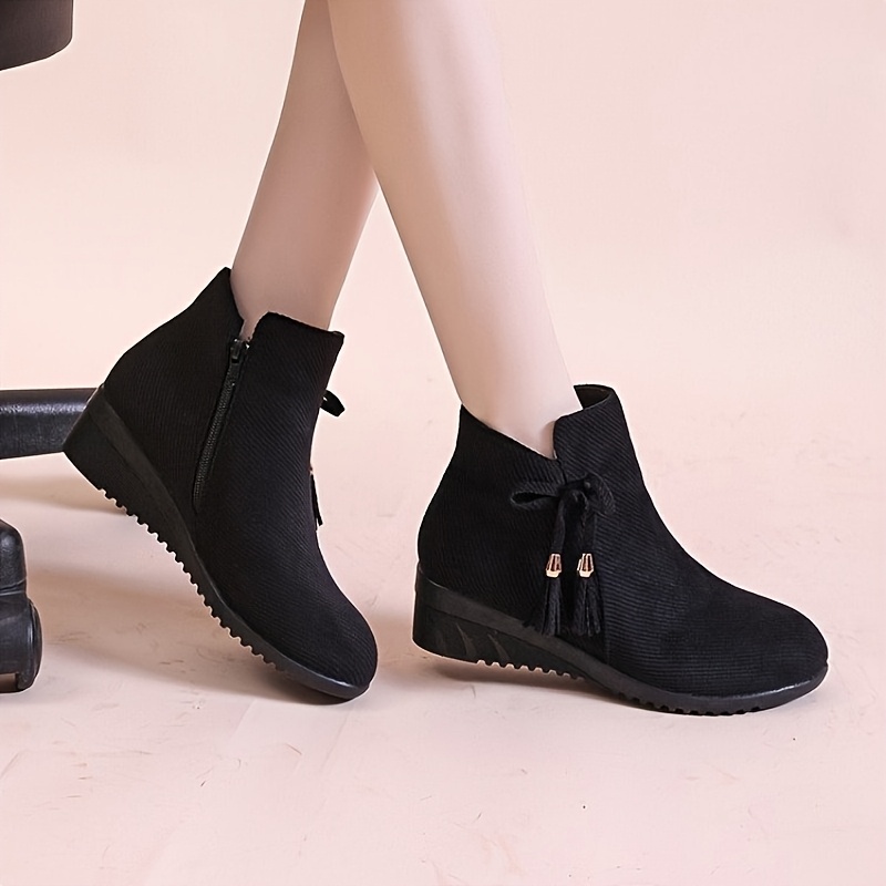 🔥Mega Sale - Buy Now & Save 50% OFF🔥New Women's Suede Orthopedic Wedge Ankle Boots