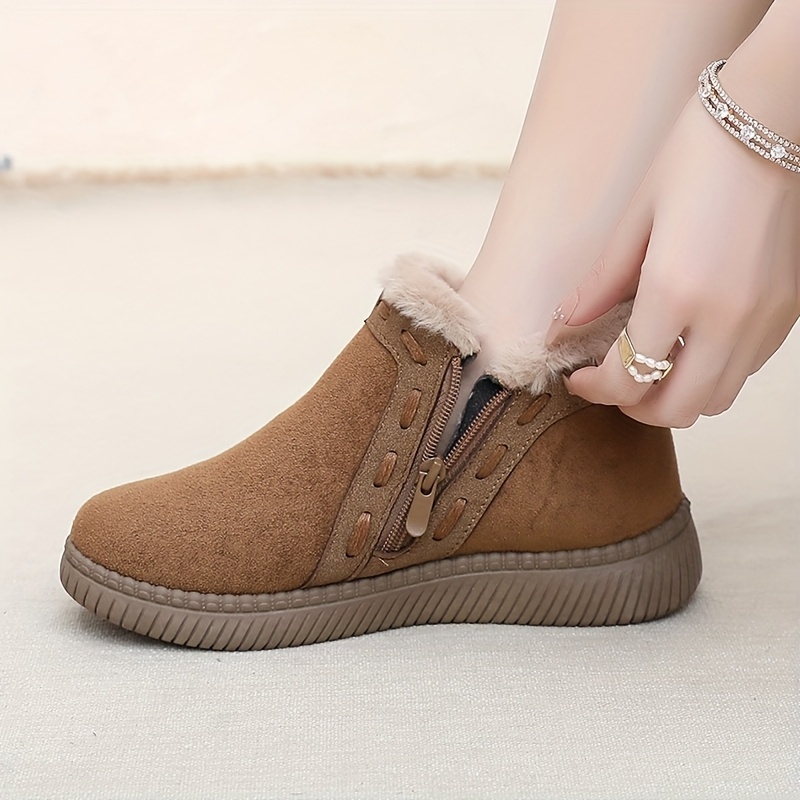 😍Last Day 50% OFF🔥Women’s Winter Fashion Ankle Boots – Fleece-Lined and Thickened