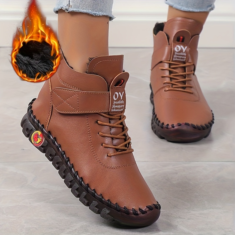 🔥Last Day Promotion 50% OFF - Hand-sewn women's high-top orthotic boots