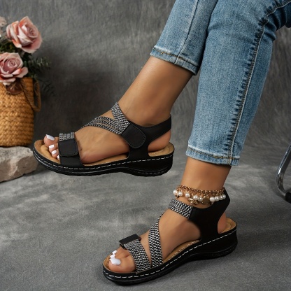 🔥Last Day Promotion 50% OFF - Women's Fashion Beach Sandals - Adjustable Wedge Heel