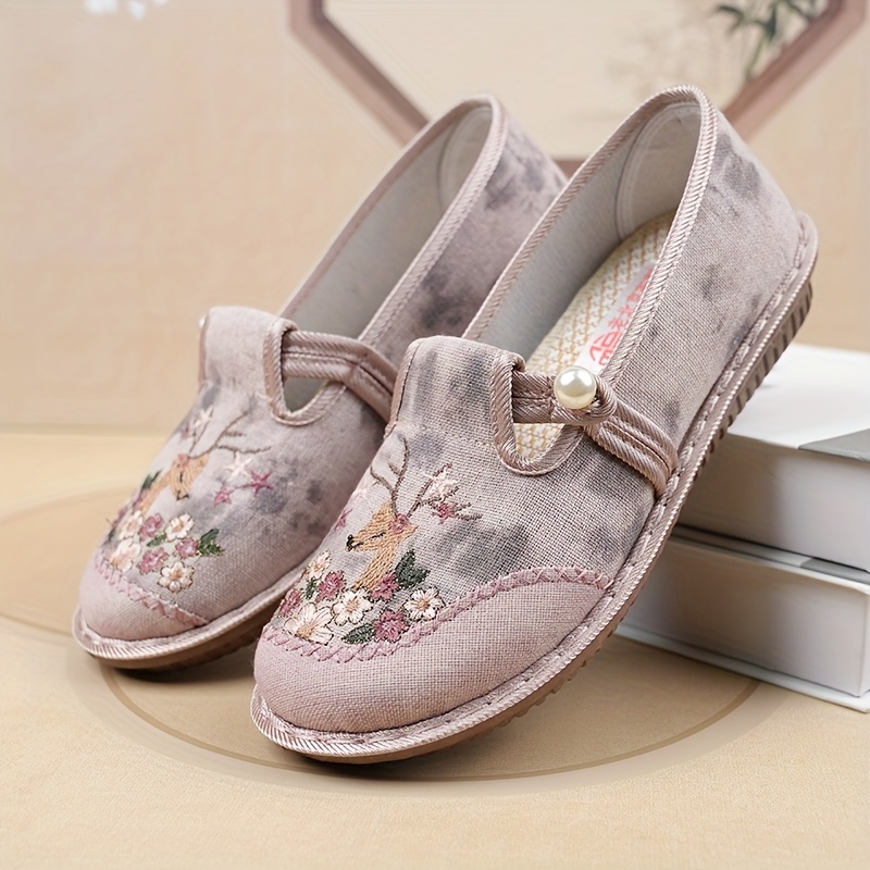 ⏰Last Day! 50% OFF 🔥Women's Floral Embroidered Casual Shoes