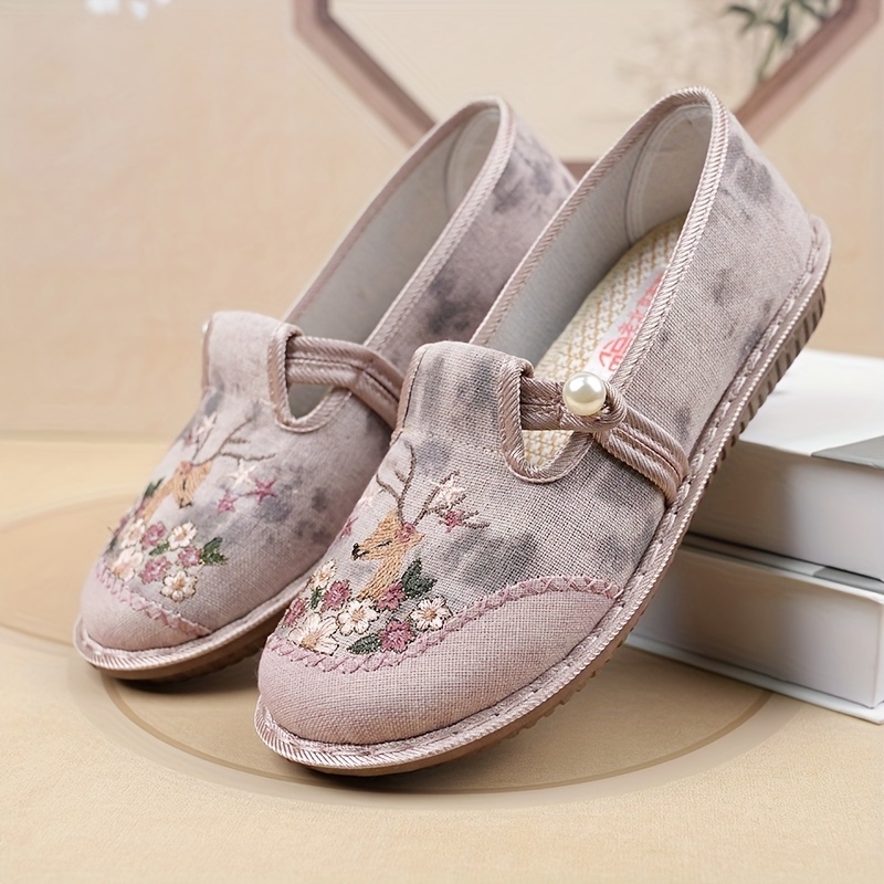 ⏰Last Day! 50% OFF 🔥Women's Floral Embroidered Casual Shoes