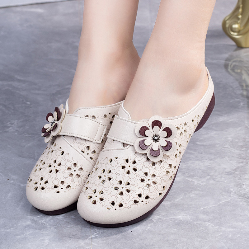 ⏰Last Day! 50% OFF 🔥Women's openwork breathable soft half slippers