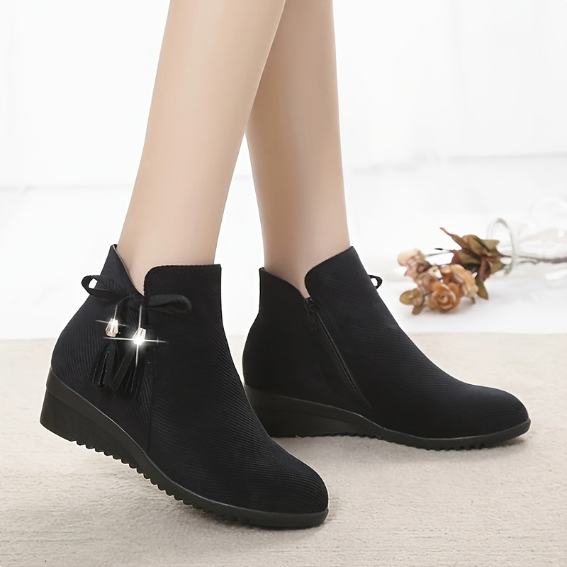 🔥Mega Sale - Buy Now & Save 50% OFF🔥New Women's Suede Orthopedic Wedge Ankle Boots