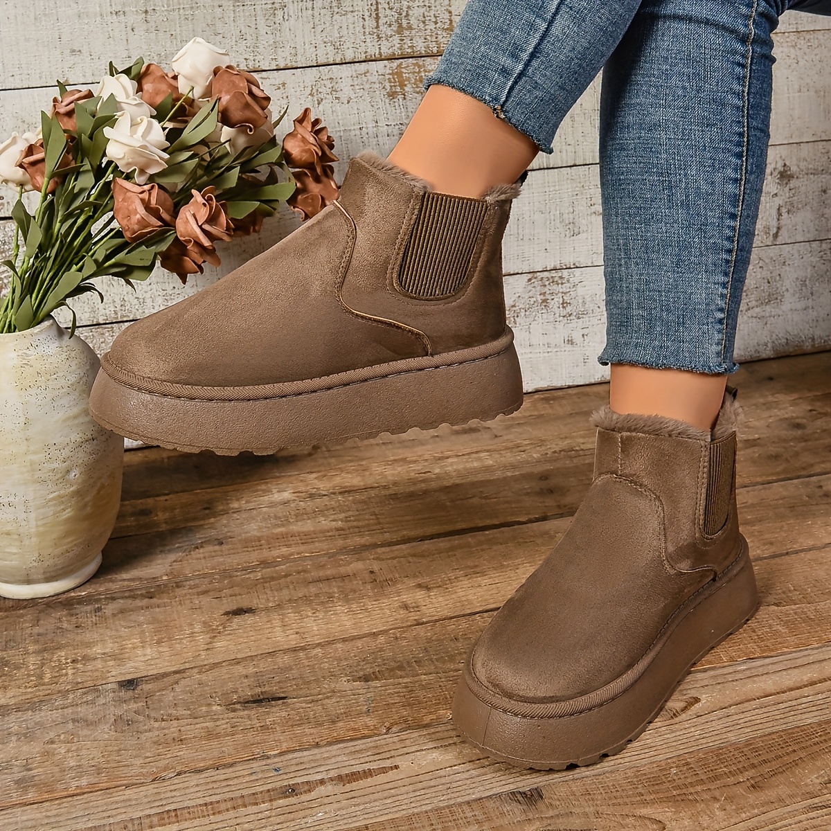 😍Last Day 50% OFF🔥Women’s Warm Snow Boots – Slip-on Design