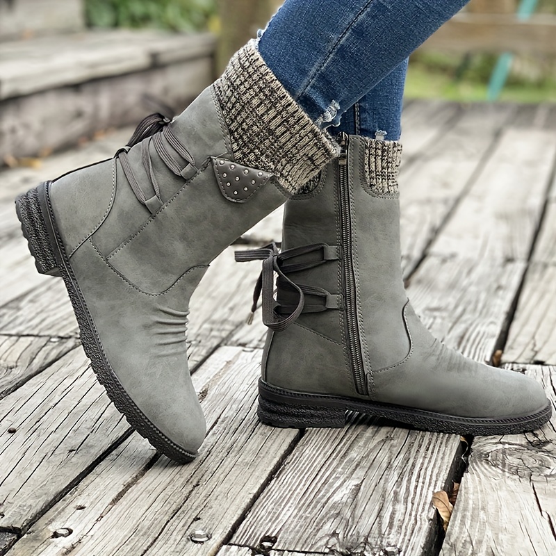 🔥Last Day Promotion 50% OFF - Retro Classic Elegant Mid-Calf Boots for Autumn/Winter