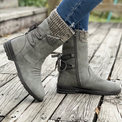 🔥Last Day Promotion 50% OFF - Retro Classic Elegant Mid-Calf Boots for Autumn/Winter