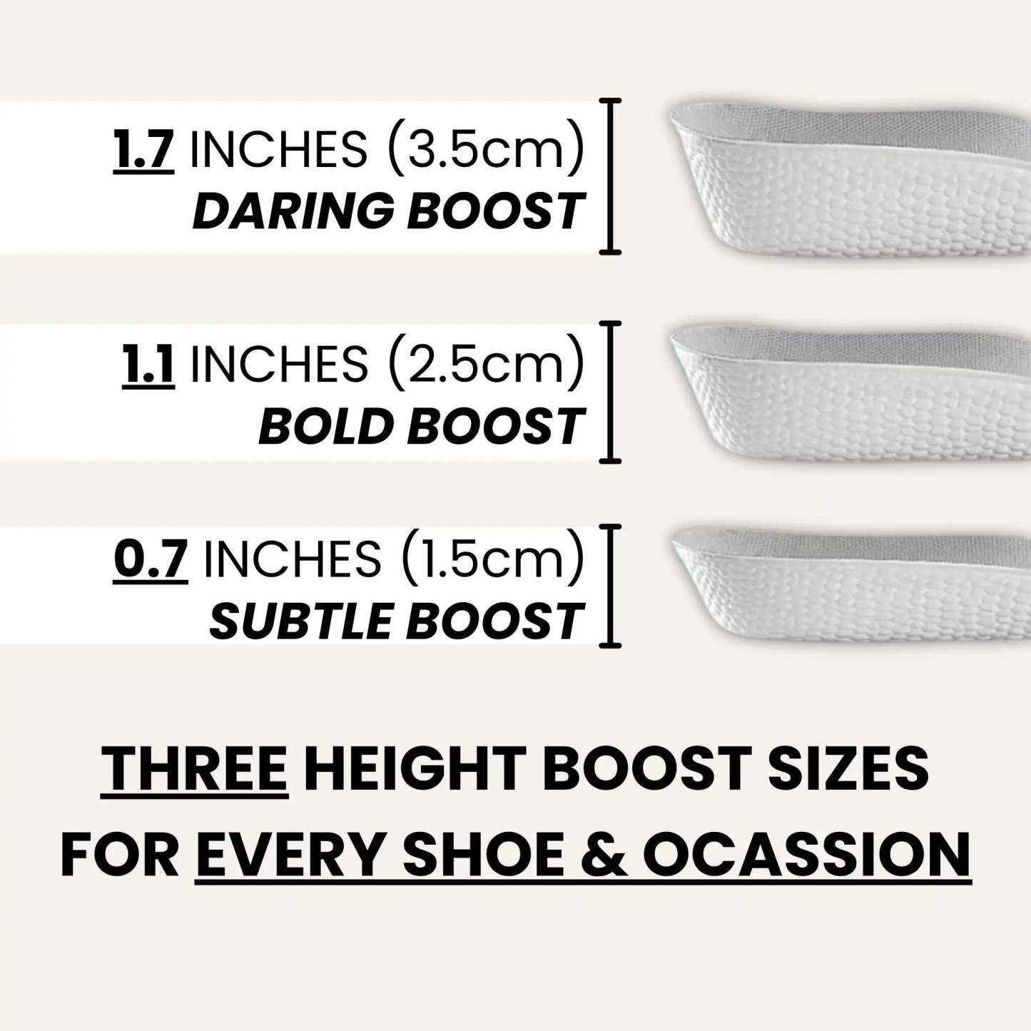 Invisible Orthopedic Height Boost Insoles–Comfort Support & Confidence All Day