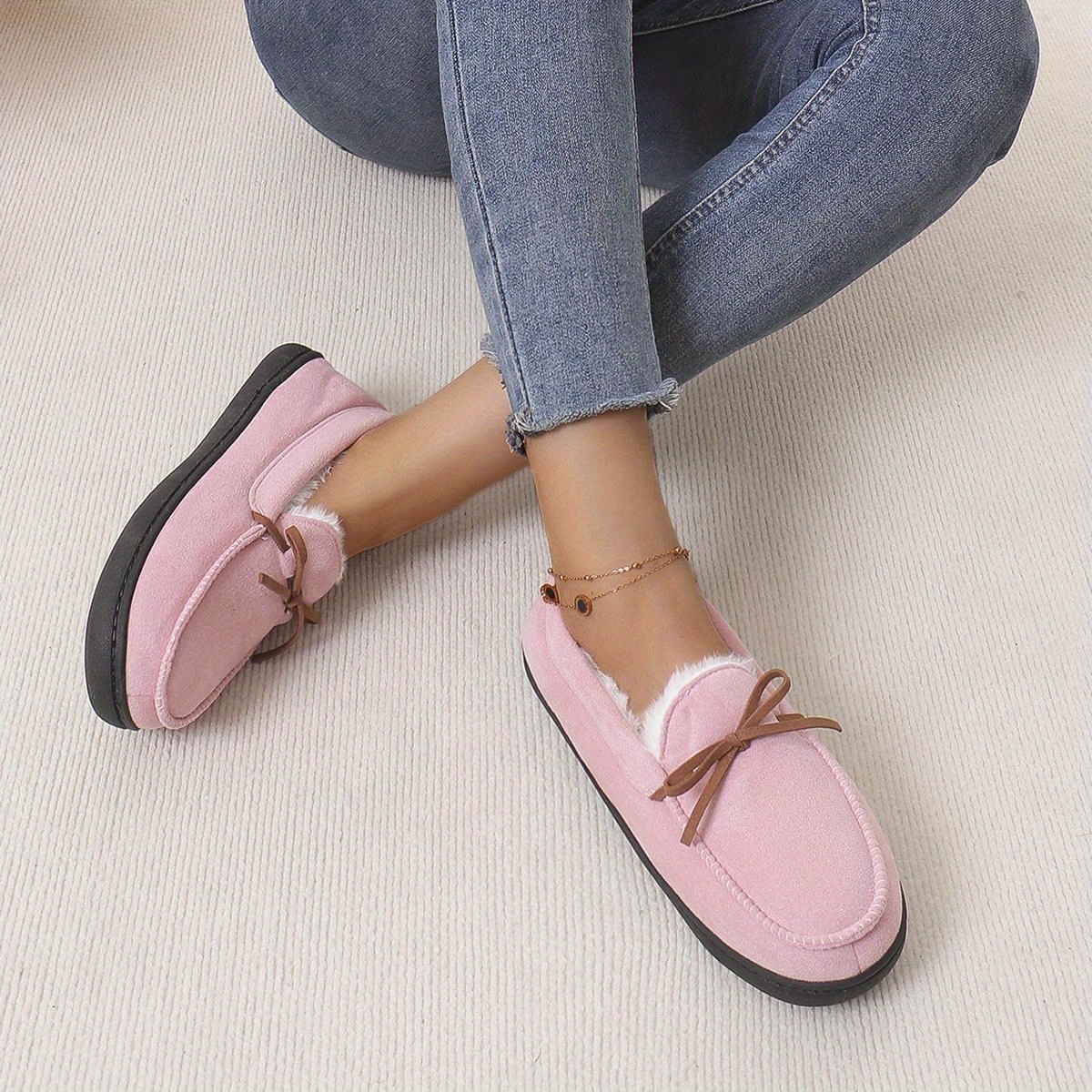 ⏰Last Day! 50% OFF 🔥Women's fleece-lined indoor and outdoor loafers