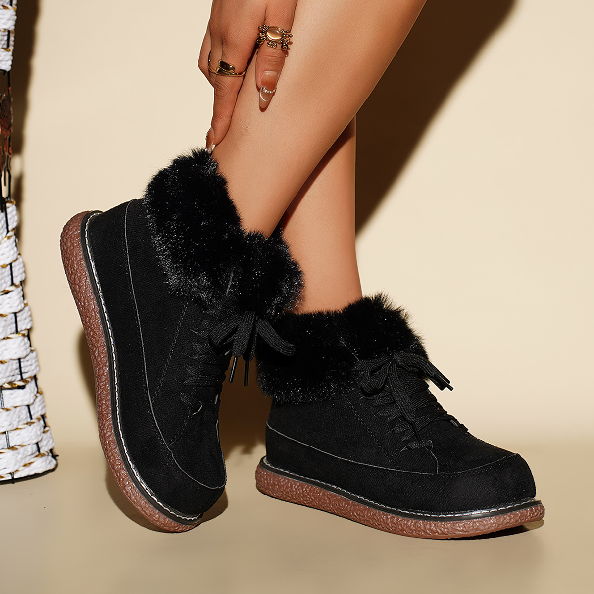 ⏰Last Day! 50% OFF 🔥Winter Fleece-Lined Women's Ankle Boots