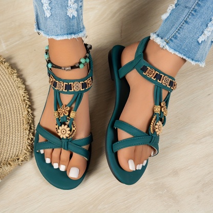🔥Last Day Promotion 50% OFF - Elegant Rhinestone Butterfly Flat Sandals for Women