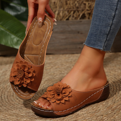 ⏰Last Day! 50% OFF 🔥 New summer printed mid-heel women's sandals