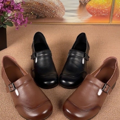 🔥Last Day Promotion 50% OFF - Women's Retro Soft Leather Shoes