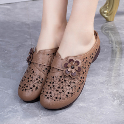 ⏰Last Day! 50% OFF 🔥Women's openwork breathable soft half slippers