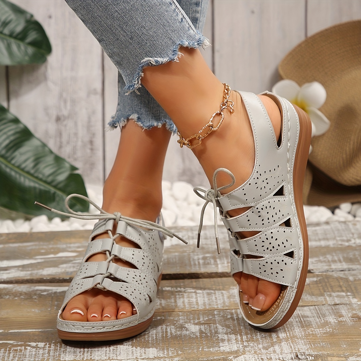 🔥Clearance Sale 50% OFF 🔥New Summer 2026 Cut-out Gladiator Sandals