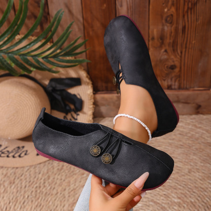 🔥Mega Sale - Buy Now & Save 50% OFF🔥Classic Button Strap Comfort Flats – Casual Slip-On Loafers for Women