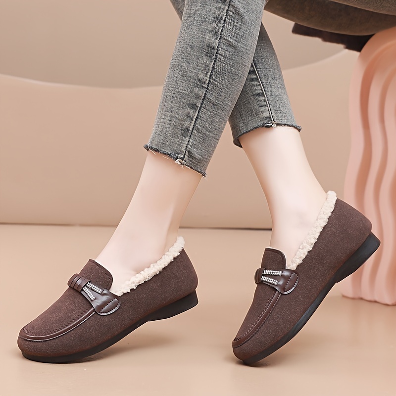 🔥Last Day Promotion 50% Women's winter slip-on fleece warm shoes